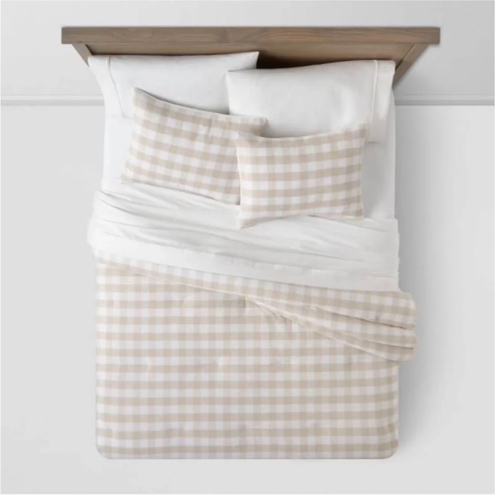 COPY - Threshold F/Q Yarn-Dyed Gingham 3 Piece Comforter Set